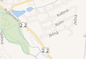 U Parku v obci Klatovy - mapa ulice