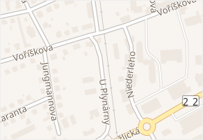 U Plynárny v obci Klatovy - mapa ulice