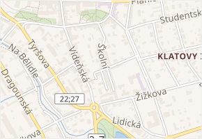 U Slunce v obci Klatovy - mapa ulice