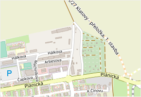 Viléma Glose v obci Klatovy - mapa ulice