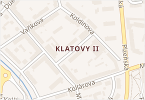 Wolkerova v obci Klatovy - mapa ulice