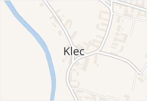 Klec v obci Klec - mapa části obce