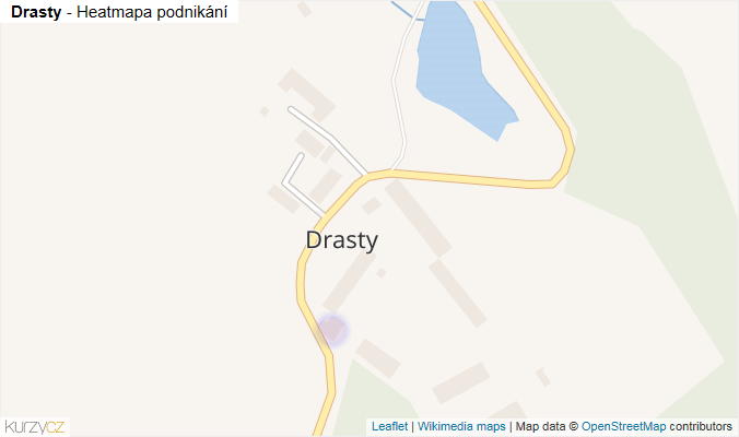 Mapa Drasty - Firmy v části obce.