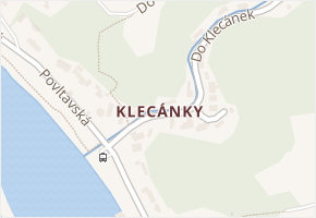 Klecánky v obci Klecany - mapa části obce