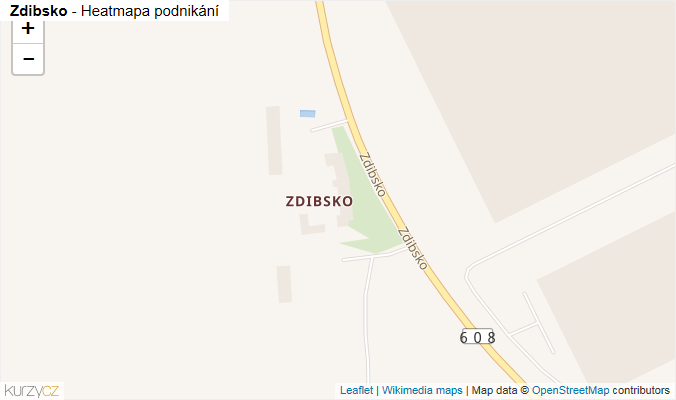 Mapa Zdibsko - Firmy v části obce.