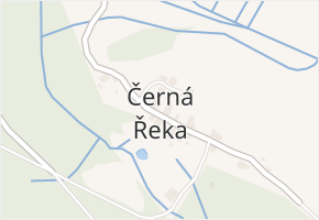 Černá Řeka v obci Klenčí pod Čerchovem - mapa části obce