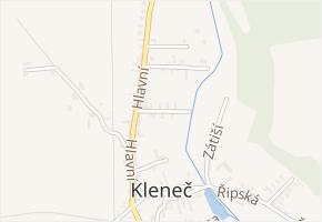 V Loužku v obci Kleneč - mapa ulice