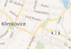 Jiřího Wolkra v obci Klimkovice - mapa ulice