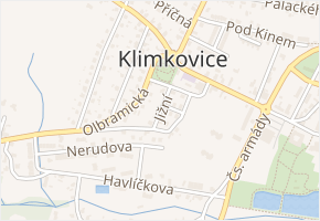 Jižní v obci Klimkovice - mapa ulice