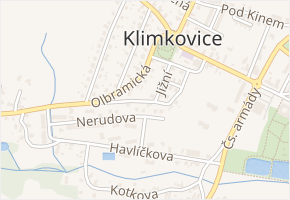 Na štěrkovci v obci Klimkovice - mapa ulice