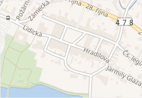 Náměstí v obci Klimkovice - mapa ulice