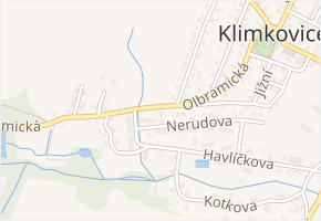 Olbramická v obci Klimkovice - mapa ulice