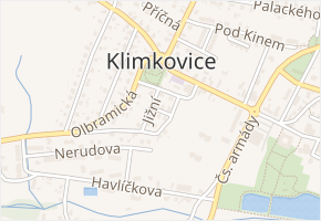 Slezská v obci Klimkovice - mapa ulice