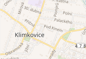SNP v obci Klimkovice - mapa ulice