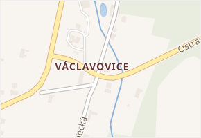 Václavovice v obci Klimkovice - mapa části obce