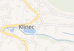 Klínec v obci Klínec - mapa části obce