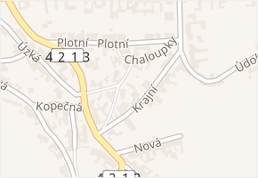 Chaloupky v obci Klobouky u Brna - mapa ulice