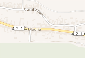 Dlouhá v obci Klobouky u Brna - mapa ulice