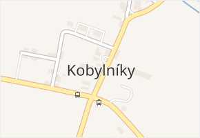 Kobylníky v obci Klobuky - mapa části obce