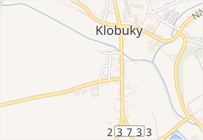 Krátká v obci Klobuky - mapa ulice