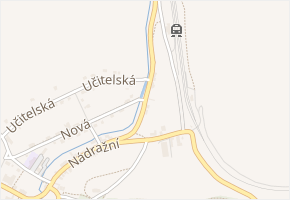 Pod Nádražím v obci Klobuky - mapa ulice