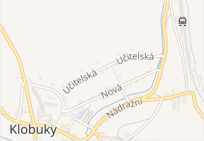 Učitelská v obci Klobuky - mapa ulice