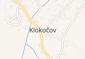 Klokočov v obci Klokočov - mapa části obce
