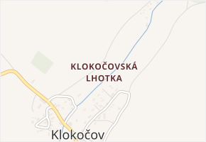Klokočovská Lhotka v obci Klokočov - mapa části obce