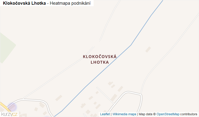 Mapa Klokočovská Lhotka - Firmy v části obce.