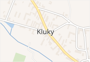 Kluky v obci Kluky - mapa části obce