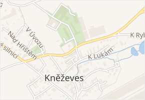 Na Hlavní silnici v obci Kněževes - mapa ulice