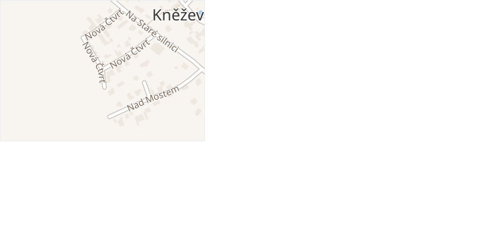 Nová Čtvrť v obci Kněževes - mapa ulice