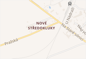 U Ouvalky v obci Kněževes - mapa ulice