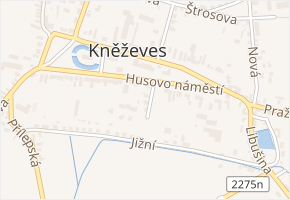 Dr. F. Topky v obci Kněževes - mapa ulice