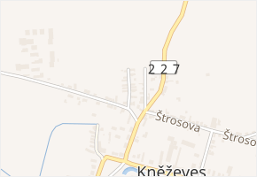 Hokůvek v obci Kněževes - mapa ulice