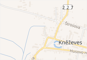 Na Pachťálně v obci Kněževes - mapa ulice