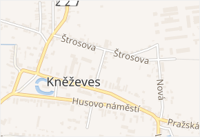 Tyršova v obci Kněževes - mapa ulice