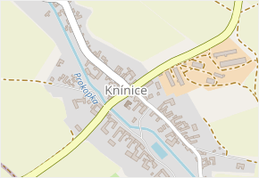Knínice v obci Knínice - mapa části obce