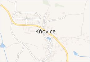 Kňovice v obci Kňovice - mapa části obce