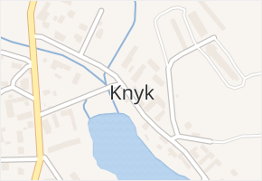 Knyk v obci Knyk - mapa části obce
