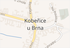 Kobeřice u Brna v obci Kobeřice u Brna - mapa části obce