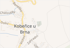 Na Poustce v obci Kobeřice u Brna - mapa ulice