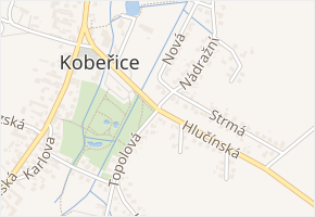 Hlučínská v obci Kobeřice - mapa ulice