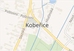 Kobeřice v obci Kobeřice - mapa části obce