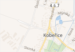 Poštovní v obci Kobeřice - mapa ulice
