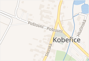 Slezská v obci Kobeřice - mapa ulice