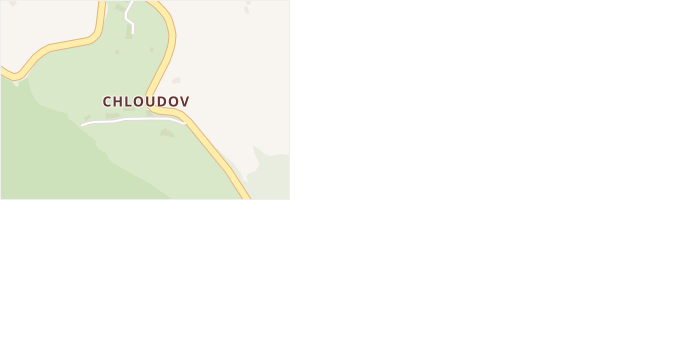 Chloudov v obci Koberovy - mapa části obce