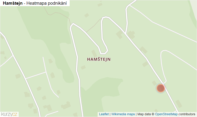 Mapa Hamštejn - Firmy v části obce.
