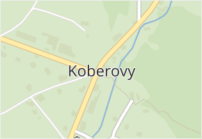 Koberovy v obci Koberovy - mapa části obce