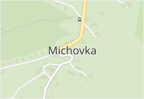 Michovka v obci Koberovy - mapa části obce